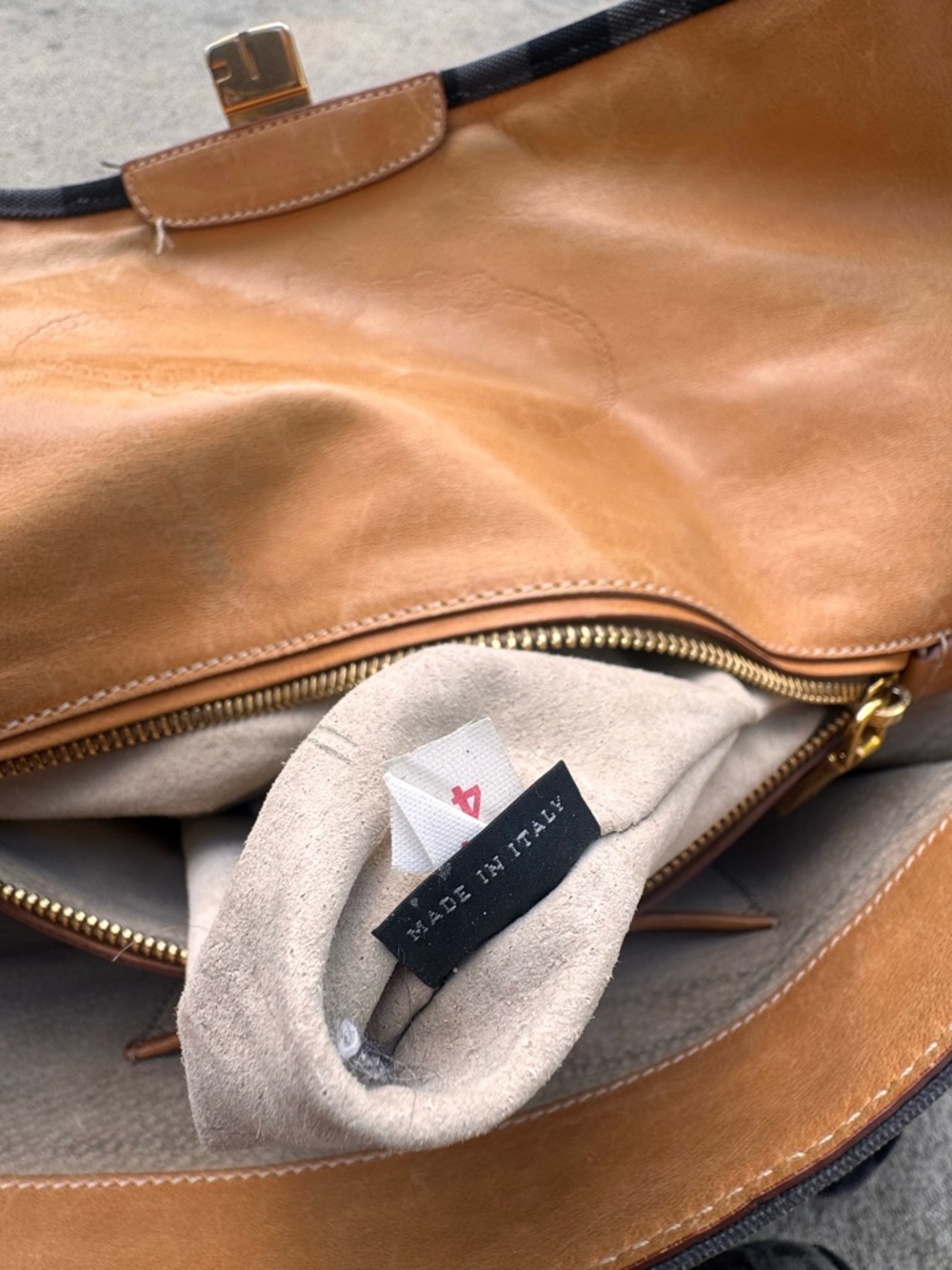 Prada canvas canapé righe Black and gray Messenger satchel with leather accents - Picture 9 of 9